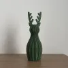 Dekoracyjny Renifer Prążkowany 3D Ozdoba Świąteczna